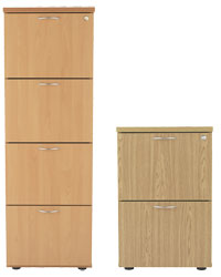 One Wooden Filing Cabinets