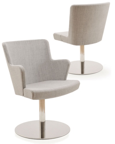 Creare Lounge Side Chair - Round-Base