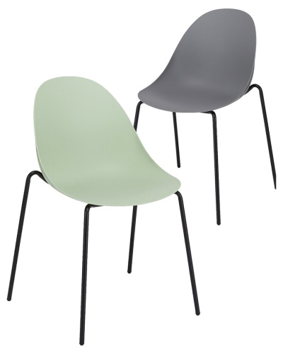 Vivid 4-Leg Stacking Plastic Chair