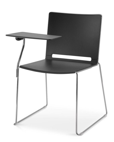 laFil High-Density Stacking Plastic Chair + Tablet