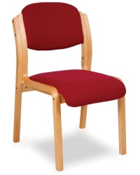 Premium Wood Stacking Conference Chair