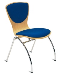 ''Bingo'' Upholstered Wooden Visitor Chair