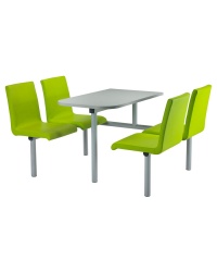 Inline Diner Seat & Table Unit