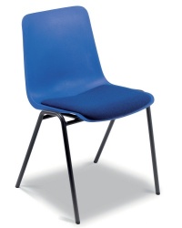Remploy MX70 Plastic Stacking Chair + Seat Pad