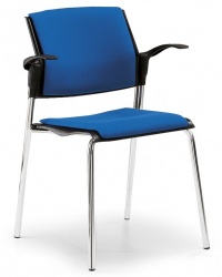 Movie Padded Four Leg Stacking Armchair