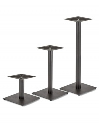 Silhouette Table Pedestal - Round Post & Square Base