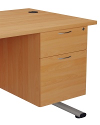 ONE Fixed 2 Drawer Pedestal 24H