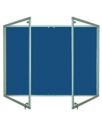 Camira Cara Fabric Tamperproof Noticeboard - Aluminium Frame