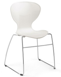 Flash Skid-Base Plastic Cafe Chair