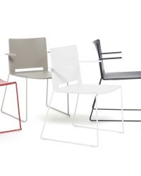 laFil High-Density Stacking Plastic Armchair