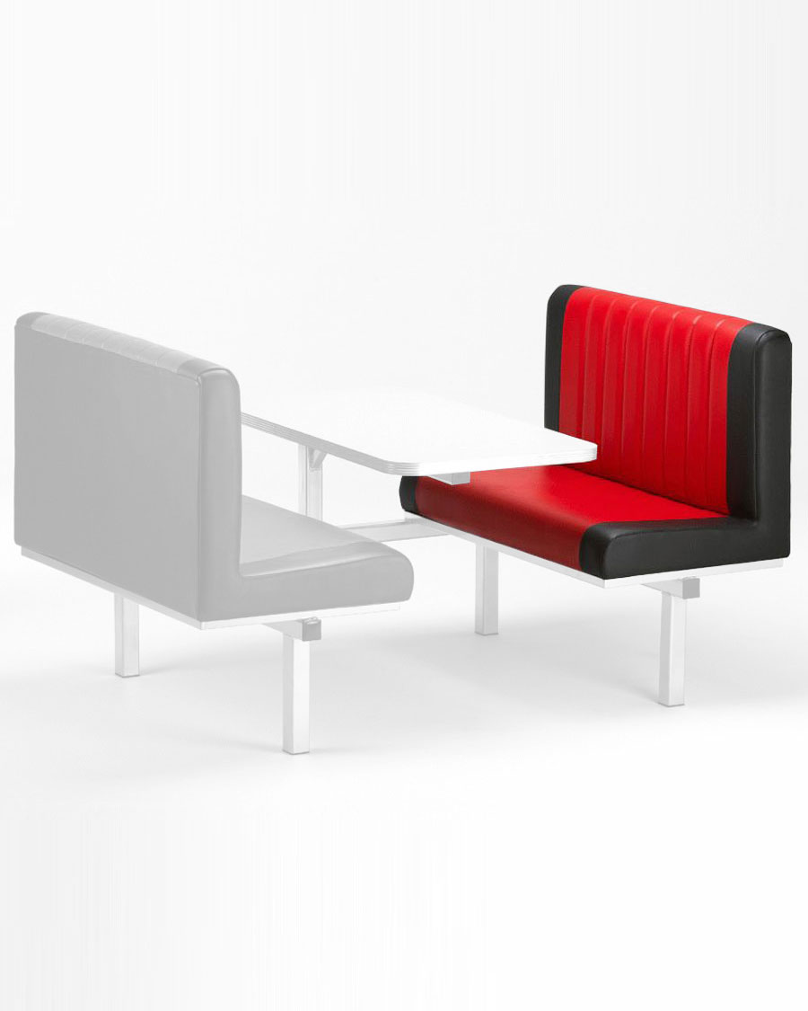 Two Tone Booth Diner Seat Only