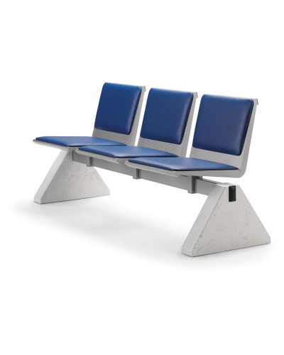 Zero Metal Beam Seating + Marble Base + Seat & Back Pad