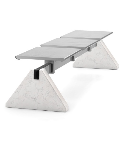 Zero Metal Flat-Top Beam Seat + Marble Base