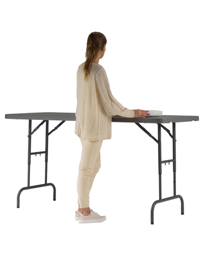 Zown New Height-Adjustable Folding Table