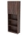 Height: 2141mm (Four Shelf),  Colour: Walnut