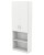 Height: 2141mm (Four Shelf),  Colour: White