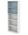 Height: 2141mm (Four Shelf),  Colour: White