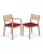 Woody Stacking Chair Natural Beech + Seat Pad