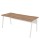 Top Size: 1800 x 800mm,  Frame Colour: White,  Surface Colour: Birch