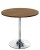 Top Size: 800mm,  Height: Dining,  Surface Colour: Walnut