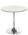 Top Size: 800mm,  Height: Dining,  Surface Colour: White