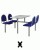 Configuration: 4 Seat Round,  Edge: Laminate / PVC
