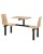 Configuration: 2 Seat Facing,  Seat Colour: Beech,  Surface Colour: Beech,  Edge: Laminate / PVC