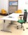 DominoBeam Cantilever Crescent Desk - Left Hand