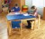 Tuf Class Children's Rectangular Wooden Table - Blue