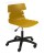 Base: Black Nylon + Castors,  Colour: Mustard