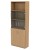 Height: 2141mm (Four Shelf),  Colour: Light Oak