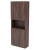 Height: 2141mm (Four Shelf),  Colour: Walnut