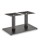 Silhouette Twin Table Pedestal - Round Post & Rectangular Base
