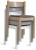S-312B Wooden Stacking Chair + Seat Pad