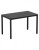 Top Size: 1190 x 690mm,  Height: Dining,  Frame Colour: Black,  Surface Colour: Metalic Anthracite