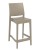 Seat Height: 650mm,  Colour: Taupe