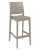 Seat Height: 750mm,  Colour: Taupe