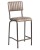 Seat Height: 650mm,  Upholstery Colour: Vintage Silver,  Frame Colour: Black