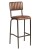 Seat Height: 750mm,  Upholstery Colour: Vintage Brown,  Frame Colour: Black