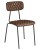 Upholstery Colour: Vintage Brown,  Frame Colour: Clear (Steel)