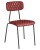 Upholstery Colour: Vintage Red,  Frame Colour: Clear (Steel)