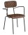 Upholstery Colour: Vintage Brown,  Frame Colour: Clear (Steel)
