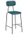 Upholstery Colour: Vintage Teal,  Frame Colour: Clear (Steel)