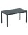 Top Size: 1400 x 800mm,  Height: Dining,  Colour: Dark Grey