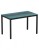 Top Size: 1190 x 690mm,  Height: Dining,  Frame Colour: Black,  Surface Colour: Vintage Teal