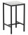 Top Size: 600 x 600mm,  Height: Poseur,  Frame Colour: Black,  Surface Colour: Terrazo