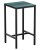 Top Size: 600 x 600mm,  Height: Poseur,  Frame Colour: Black,  Surface Colour: Vintage Teal