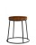 Seat Height: 482mm,  Seat Colour: Rustic Aged Wood,  Frame Colour: Black