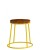 Seat Height: 482mm,  Seat Colour: Rustic Aged Wood,  Frame Colour: Yellow