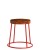 Seat Height: 482mm,  Seat Colour: Rustic Aged Wood,  Frame Colour: Red